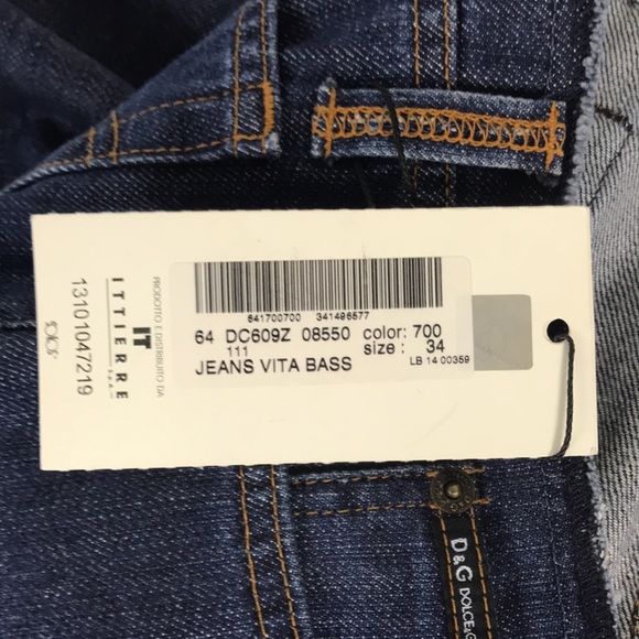 dolce gabbana jeans vita bass women’s boot cut jeans size 34 - Picture 9 of 12
